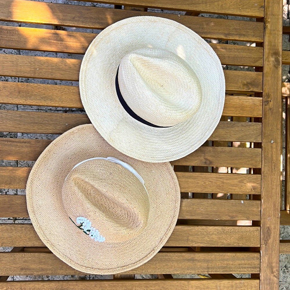 2 Straw Hats by Hat Attack
